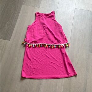 Pink Halter Neck Sleeveless Sundress